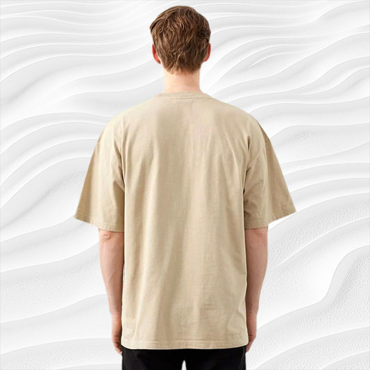 Beige Plain T-Shirt